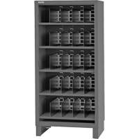 Heavy-Duty Open Front Cabinet with Dividers, Steel, 0 Drawers, 36" x 24" x 78", Grey Infinity Industrial Services Inc.