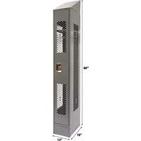 Casiers ventil&eacute;s, 12" x 18" x 88", Acier, Gris, D&eacute;mont&eacute;, Perfor&eacute; Infinity Industrial Services Inc.