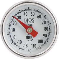 1" Dial Thermometer Celsius Only with Calibration Sleeve, Contact, Analogue, 0.4-230°F (-18-110°C) Infinity Industrial Services Inc.