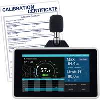 Desktop/Wall Mount Sound Level Meter with Calibration Certificate, 30 - 130 dB Measuring Range Infinity Industrial Services Inc.