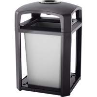 Landmark Series Waste Receptacle & Ash Tray, Plastic, 35 US gal. Capacity, 40" Height Infinity Industrial Services Inc.