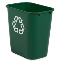 Medium Recycling Wastebasket, Deskside, Plastic, 28 US Qt. Infinity Industrial Services Inc.