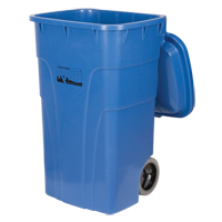 Roll Out Recycling Bin, Curbside, Polyethylene, 65 US gal. Infinity Industrial Services Inc.