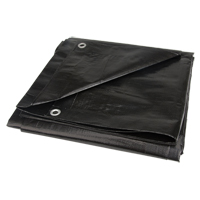 Tarp, Light Industrial Duty, Black, 6' x 8' x 8 mils Infinity Industrial Services Inc.