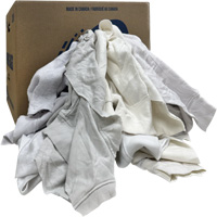 Wiping Rags, Fleece, White, 20 lbs. Infinity Industrial Services Inc.