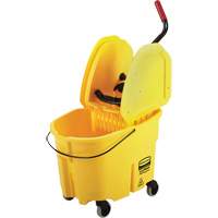 Ensemble de seau pour vadrouille et essoreuse WaveBrake, Pression vers le bas, 8,75 gal. US (35 pintes), Jaune Infinity Industrial Services Inc.
