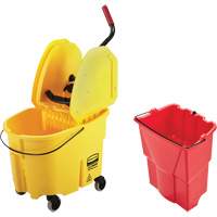 Ensemble de seau pour vadrouille et essoreuse WaveBrake, Pression vers le bas, 8,75 gal. US (35 pintes), Jaune Infinity Industrial Services Inc.
