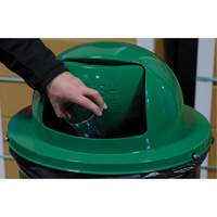Couvercle pour baril &agrave; d&eacute;chets, Couvercle bomb&eacute;, M&eacute;tal, Convient aux contenants 23-1/2" dia. Infinity Industrial Services Inc.