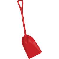 One-Piece Food Processing Shovel, 14" x 17" Blade, 42-1/2" Length, Plastic, Red Infinity Industrial Services Inc.