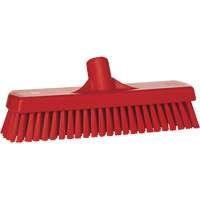 Brosse &agrave; r&eacute;curer pour planchers et murs, Crins Ferme, 12", Polyester, Rouge Infinity Industrial Services Inc.