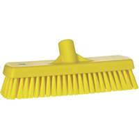 Deck & Wall Scrub Brush, Stiff Bristles, 12", Polyester, Yellow Infinity Industrial Services Inc.