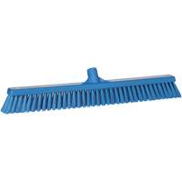 Combo Bristle Push Broom, Coarse/Fine Bristles, 24", Polyester, Blue Infinity Industrial Services Inc.