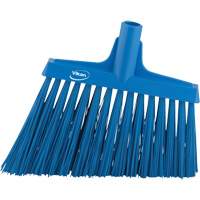 Angle Broom Head, X-Coarse Bristles, 12", Polyester, Blue Infinity Industrial Services Inc.