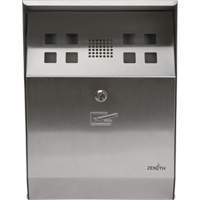 Smoking Receptacle, Wall-Mount, Stainless Steel, 1.6 Litres Capacity, 13-4/5" Height Infinity Industrial Services Inc.