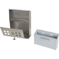 Smoking Receptacle, Wall-Mount, Stainless Steel, 1.6 Litres Capacity, 13-4/5" Height Infinity Industrial Services Inc.