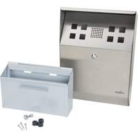 Smoking Receptacle, Wall-Mount, Stainless Steel, 1.6 Litres Capacity, 13-4/5" Height Infinity Industrial Services Inc.