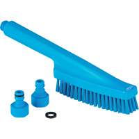 Brosse &agrave; main avec circulation d'eau, Soies Ferme, Longueur de 13", Bleu Infinity Industrial Services Inc.
