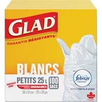 Small 25L Febreze Garbage Bags, Regular, 20" W x 20" L, White Infinity Industrial Services Inc.