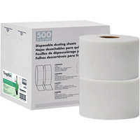 TrapEze&reg; Double Roll Disposable Dusting Sheets, Polyester, White Infinity Industrial Services Inc.
