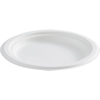 Round Fibre Compostable Plate Infinity Industrial Services Inc.
