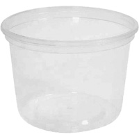 Contenant &agrave; charcuterie transparent sans couvercle MicroGourmet 16 oz, Plastique, Ronde Infinity Industrial Services Inc.