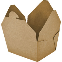 Contenants pour aliments &agrave; emporter Kraft, Ondul&eacute;, Rectangulaire Infinity Industrial Services Inc.