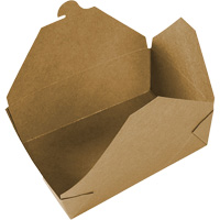 Contenants pour aliments &agrave; emporter Kraft, Ondul&eacute;, Rectangulaire Infinity Industrial Services Inc.