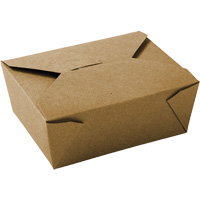 Contenants pour aliments &agrave; emporter Kraft, Ondul&eacute;, Rectangulaire Infinity Industrial Services Inc.