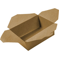 Contenants pour aliments &agrave; emporter Kraft, Ondul&eacute;, Rectangulaire Infinity Industrial Services Inc.