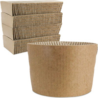 Manchons Kraft pour gobelet de caf&eacute;, Papier, 12 oz - 20 oz, Brun Infinity Industrial Services Inc.