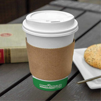 Manchons Kraft pour gobelet de caf&eacute;, Papier, 12 oz - 20 oz, Brun Infinity Industrial Services Inc.