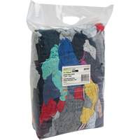 Recycled Material Wiping Rags, Cotton, Mix Colours, 10 lbs. Infinity Industrial Services Inc.