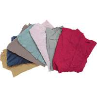 Recycled Material Wiping Rags, Fleece, Mix Colours, 10 lbs. Infinity Industrial Services Inc.
