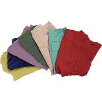 Recycled Material Wiping Rags, Fleece, Mix Colours, 25 lbs. Infinity Industrial Services Inc.