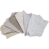 Recycled Material Wiping Rags, Cotton, White, 25 lbs. Infinity Industrial Services Inc.