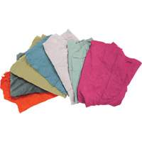 Recycled Material Wiping Rags, Terrycloth, Mix Colours, 25 lbs. Infinity Industrial Services Inc.
