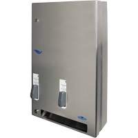 Distributeur de produits d'hygi&egrave;ne f&eacute;minine gratuits &agrave; bouton pression Infinity Industrial Services Inc.