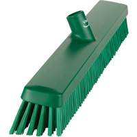 Heavy-Duty Push Broom, Fine/Stiff Bristles, 24", Green Infinity Industrial Services Inc.