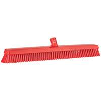 Heavy-Duty Push Broom, Fine/Stiff Bristles, 24", Red Infinity Industrial Services Inc.