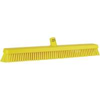 Heavy-Duty Push Broom, Fine/Stiff Bristles, 24", Yellow Infinity Industrial Services Inc.
