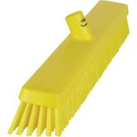 Heavy-Duty Push Broom, Fine/Stiff Bristles, 24", Yellow Infinity Industrial Services Inc.