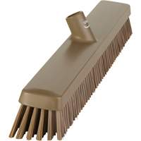 Heavy-Duty Push Broom, Fine/Stiff Bristles, 24", Brown Infinity Industrial Services Inc.