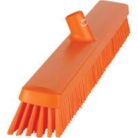 Heavy-Duty Push Broom, Fine/Stiff Bristles, 24", Orange Infinity Industrial Services Inc.