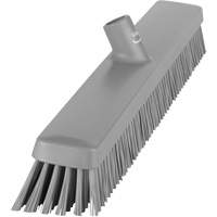 Heavy-Duty Push Broom, Fine/Stiff Bristles, 24", Grey Infinity Industrial Services Inc.