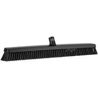 Heavy-Duty Push Broom, Fine/Stiff Bristles, 24", Black Infinity Industrial Services Inc.