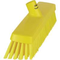 Push Broom Head, Fine/Stiff Bristles, 16-1/2", Polyester/Polypropylene, Yellow Infinity Industrial Services Inc.