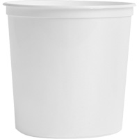 Food Storage Container, Plastic, 2 L Capacity, White Infinity Industrial Services Inc.