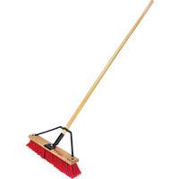 Push Broom with Braced Handle, 18", Medium, PVC Bristles Infinity Industrial Services Inc.