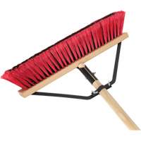 Push Broom with Braced Handle, 18", Medium, PVC Bristles Infinity Industrial Services Inc.