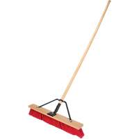 Push Broom with Braced Handle, 24", Medium, PVC Bristles Infinity Industrial Services Inc.